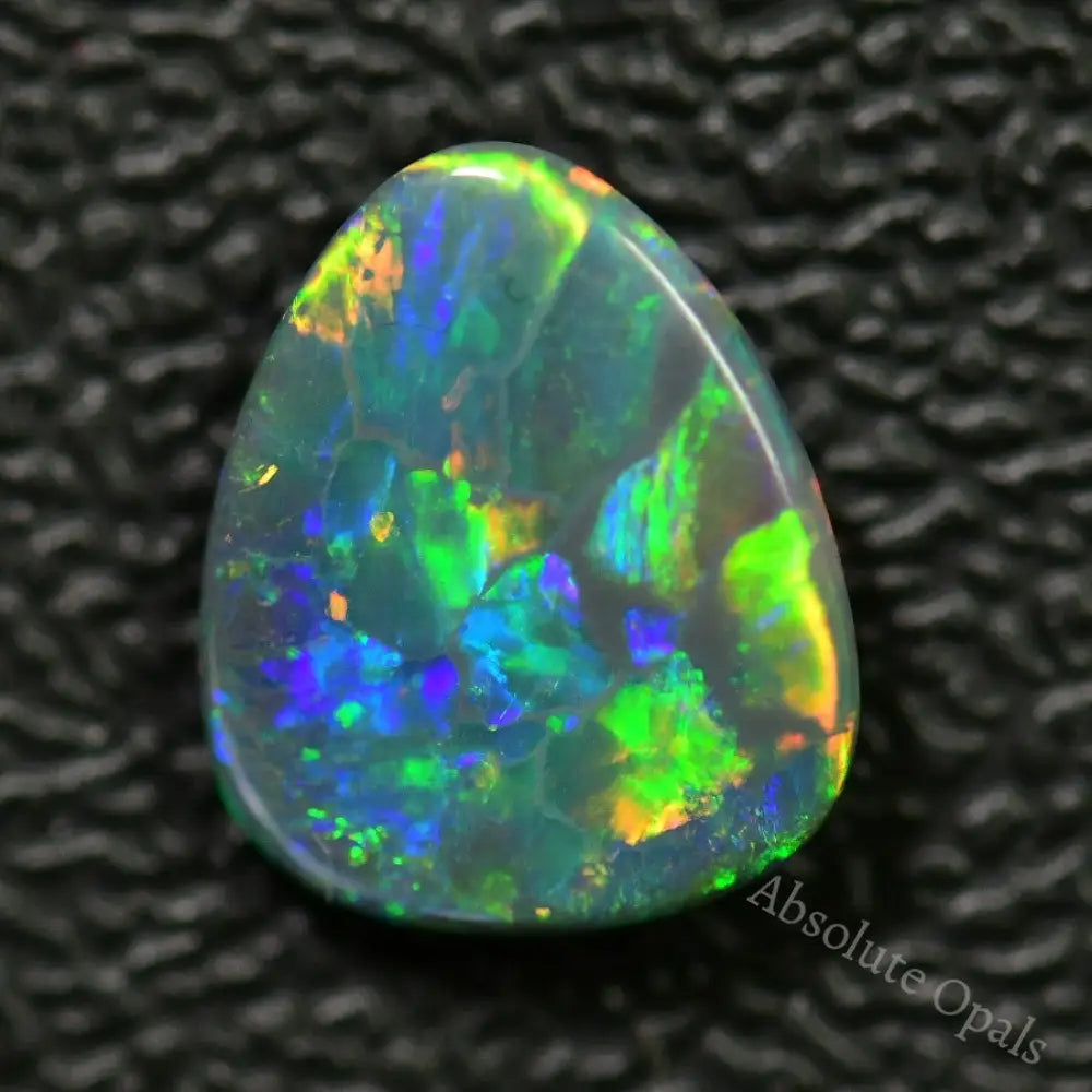 1.51 Cts Australian Black Opal Solid Stone Lightning Ridge