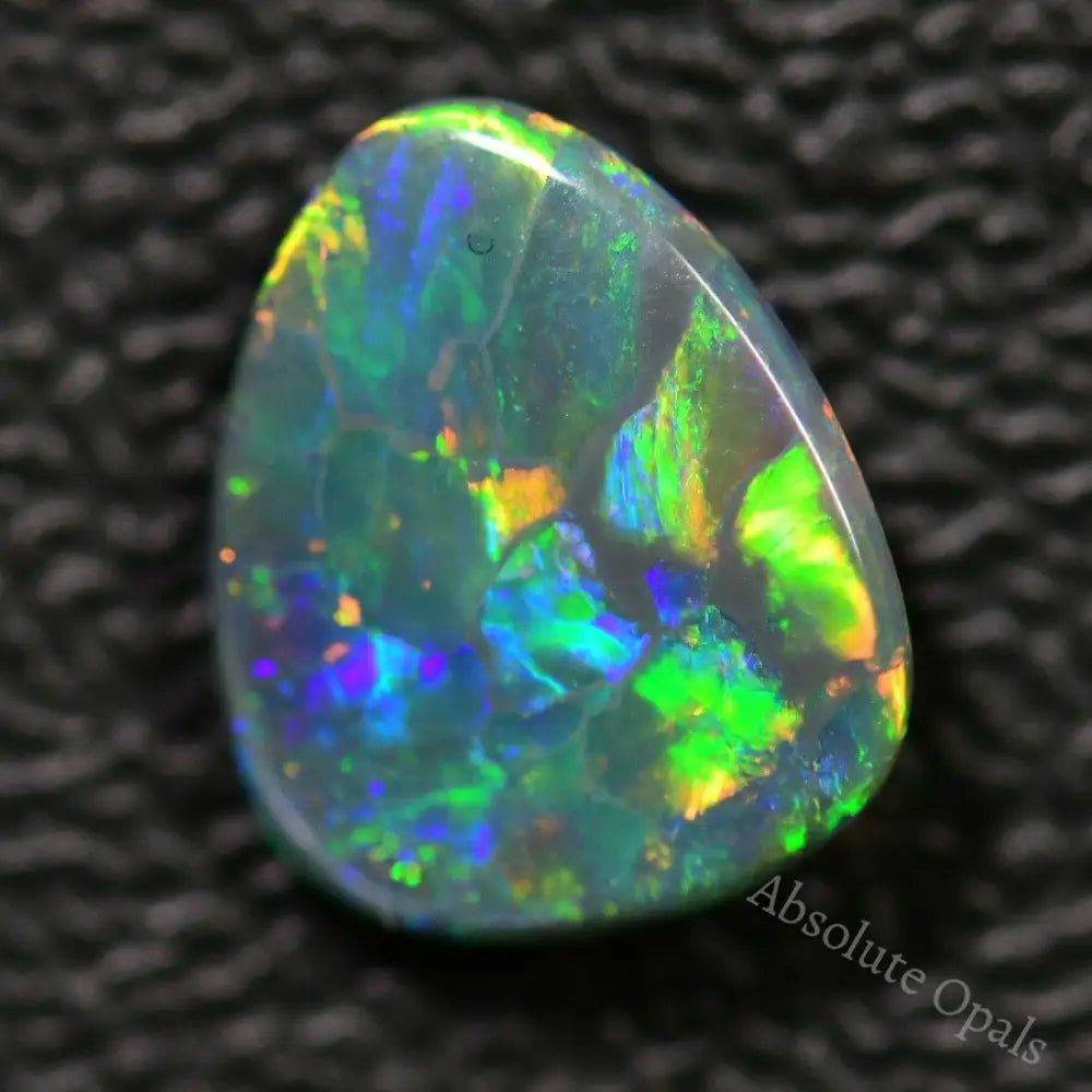 1.51 Cts Australian Black Opal Solid Stone Lightning Ridge