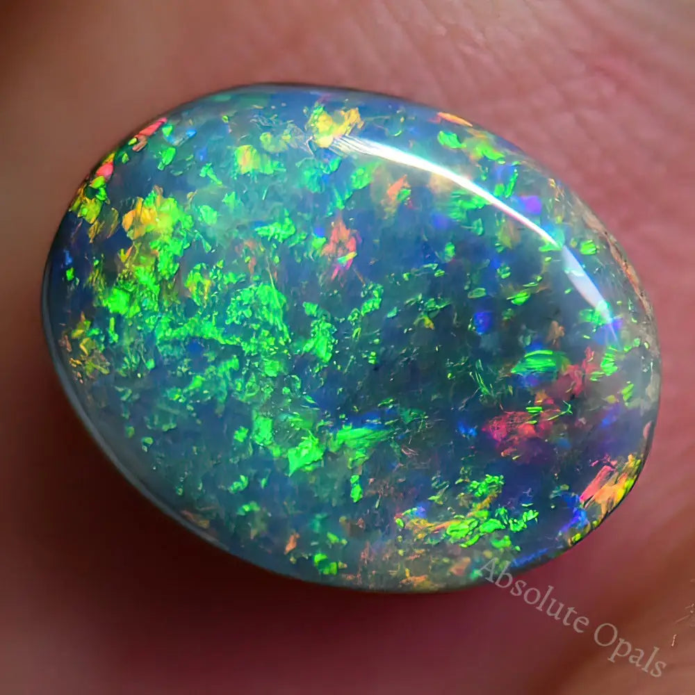 1.51 Cts Australian Semi Black Opal Solid Lightning Ridge