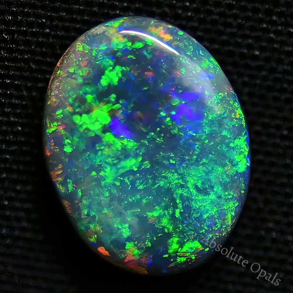 Australian Semi Black Opal Solid Lightning Ridge