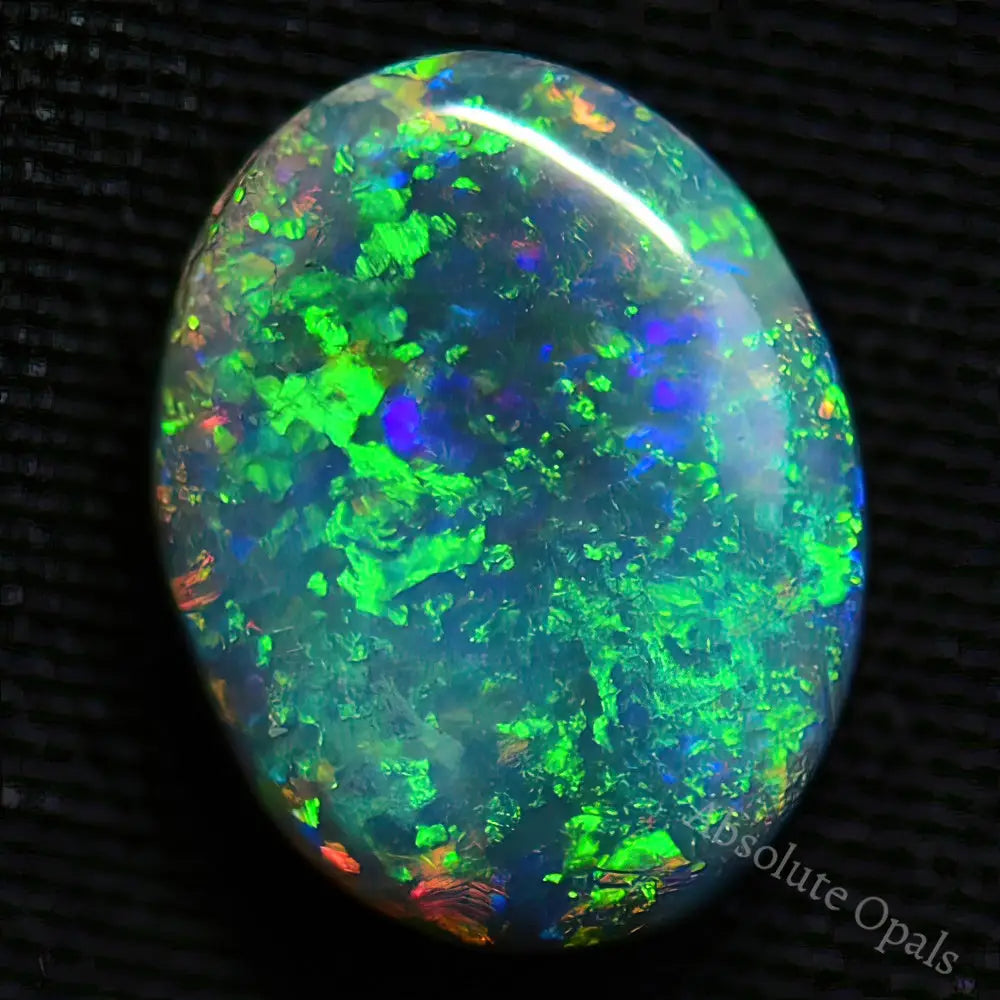1.51 Cts Australian Semi Black Opal Solid Lightning Ridge