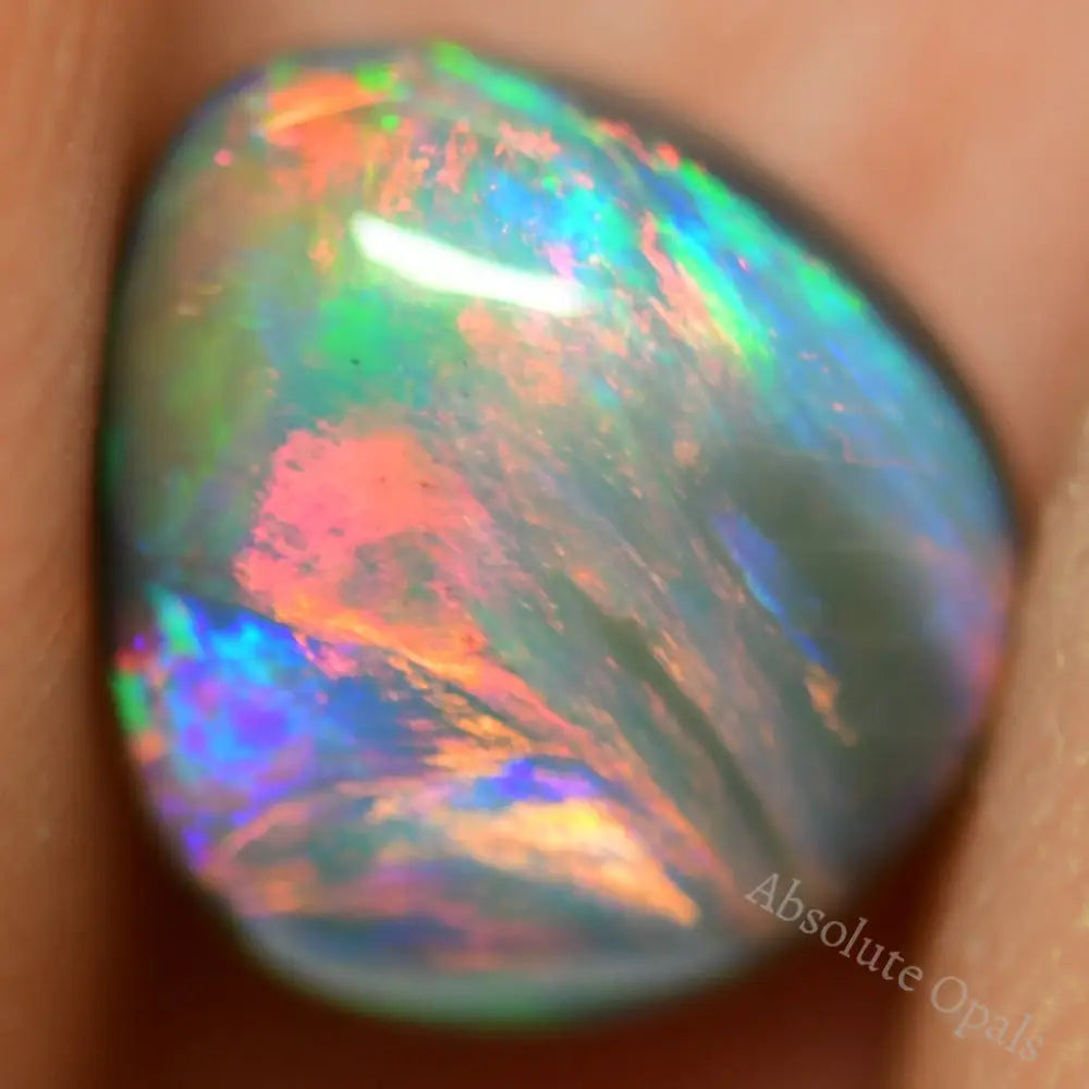 1.51 Cts Black Opal Lightning Ridge Stone Solid Cabochon Cmr