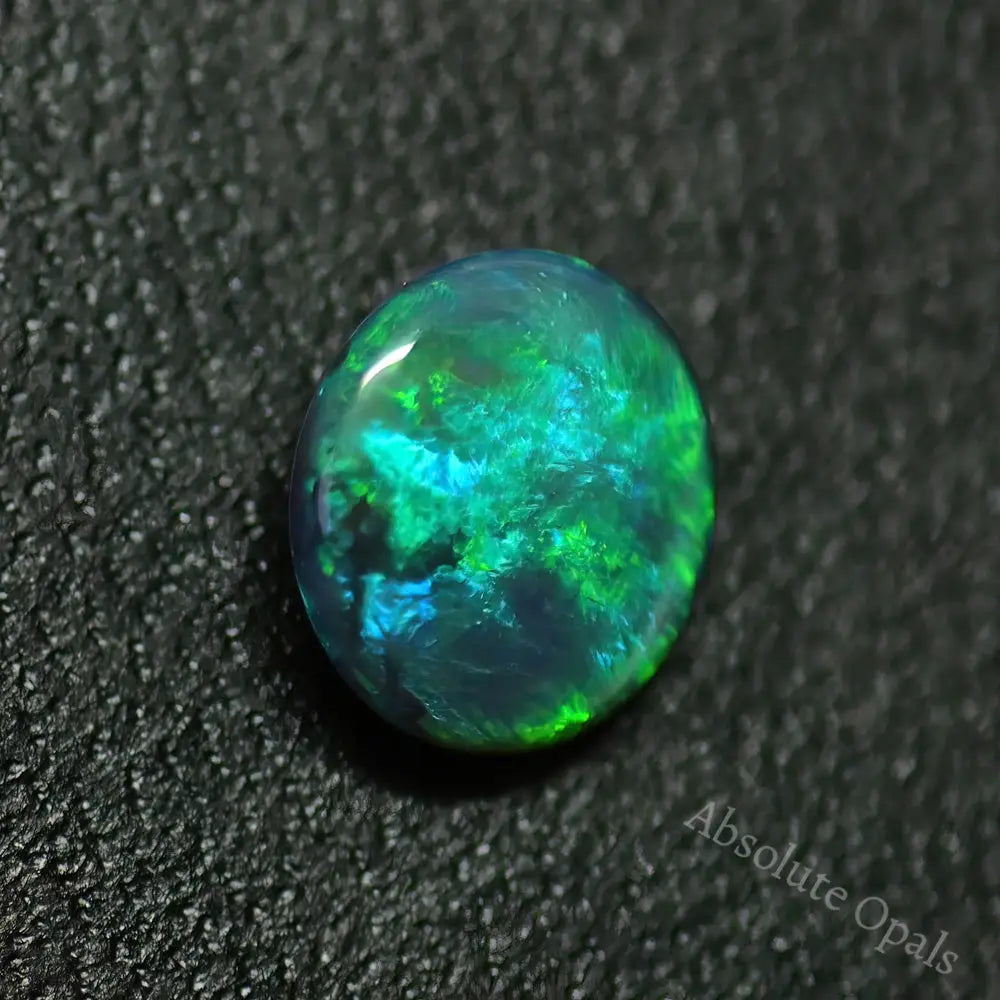 1.52 Cts Australian Semi Black Opal Solid Lightning Ridge Cmr