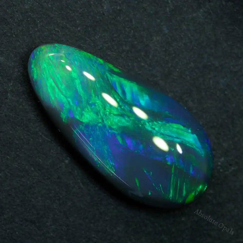 Black Opal Lightning Ridge Solid Cut Stone