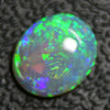 1.53 Cts Australian Semi Black Crystal Solid Opal Lightning Ridge