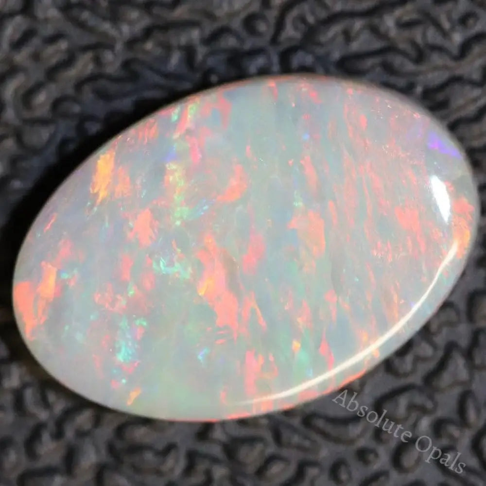 1.53 Cts Australian Semi Black Opal Solid Lightning Ridge Cabochon Loose Stone