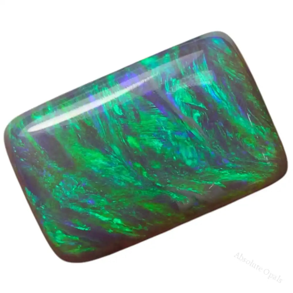 1.54 cts Dark Opal Lightning Ridge Solid Stone Semi Black Opal