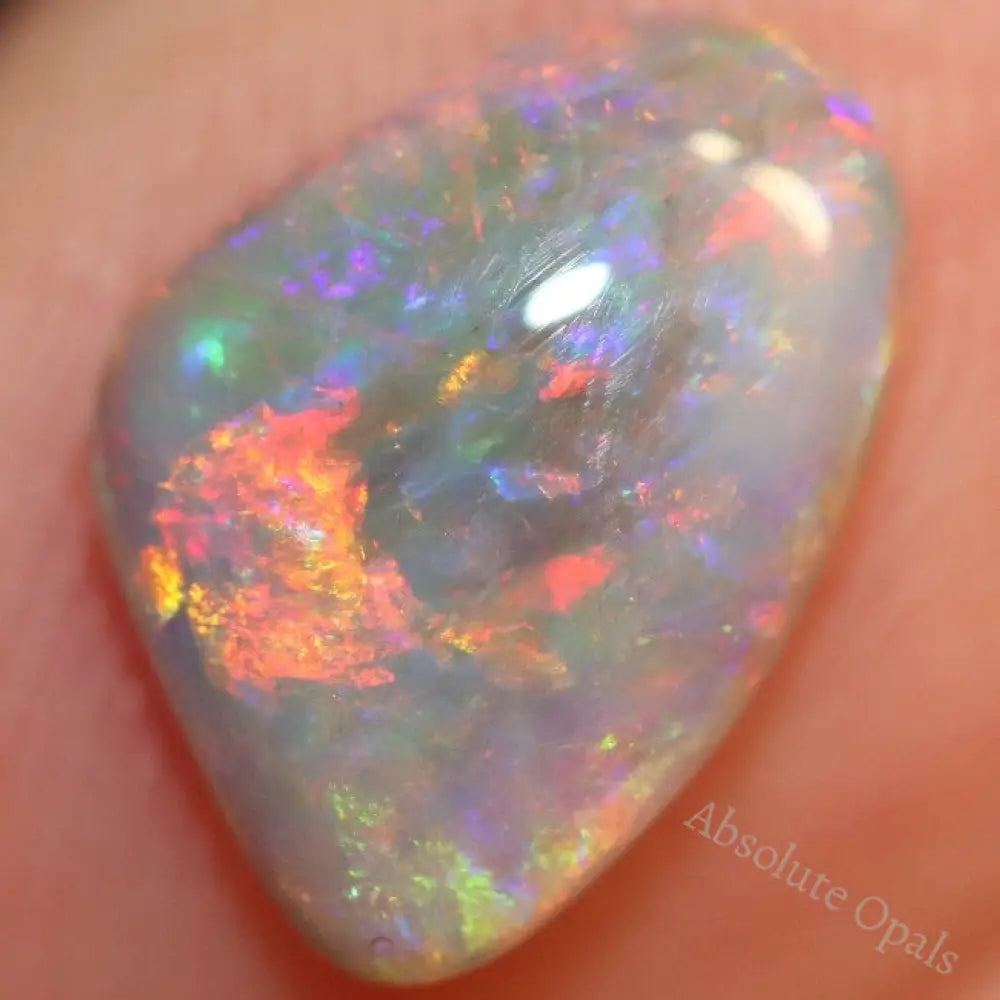 1.55 Cts Australian Semi Black Opal Solid Lightning Ridge Loose Stone