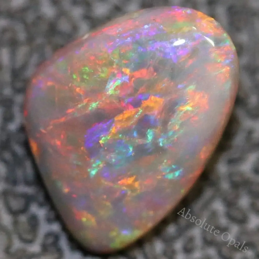 1.55 Cts Australian Semi Black Opal Solid Lightning Ridge Loose Stone