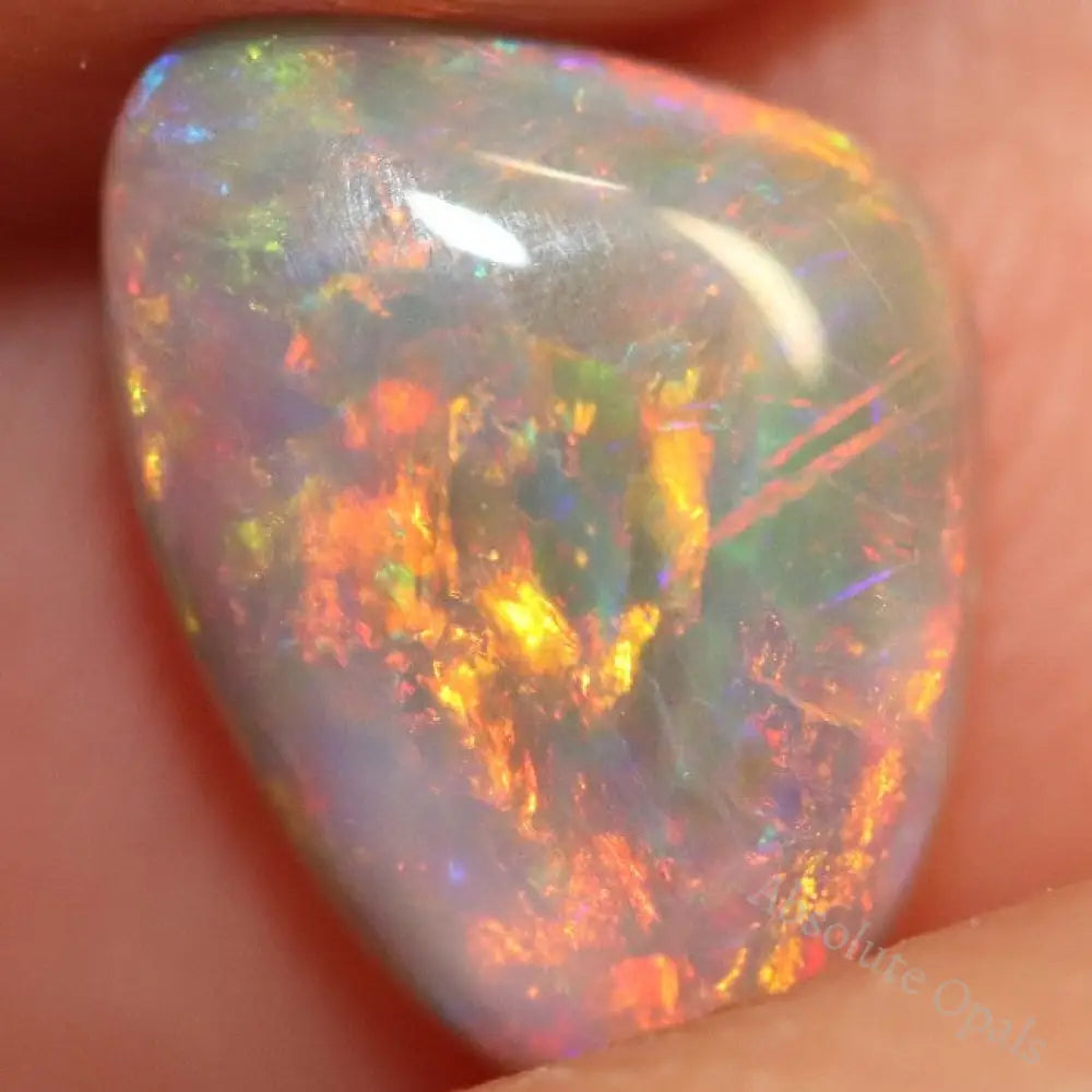 1.55 Cts Australian Semi Black Opal Solid Lightning Ridge Loose Stone