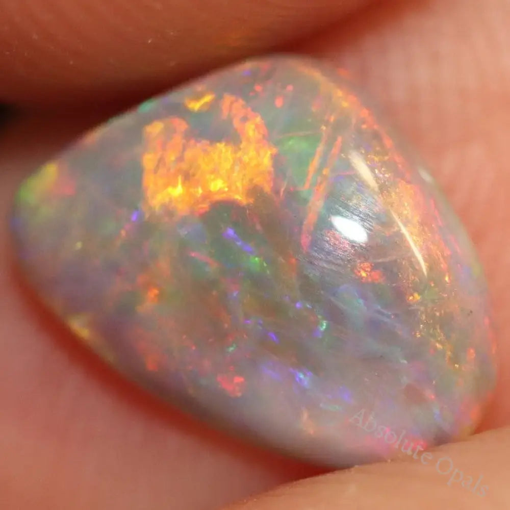1.55 Cts Australian Semi Black Opal Solid Lightning Ridge Loose Stone