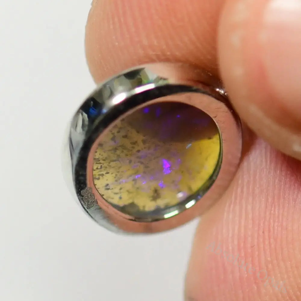 1.55 G Australian Lightning Ridge Solid Opal Pendant Silver L 20.0 Mm Jewellery