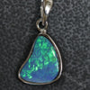 1.56 G Australian Doublet Opal With Silver Pendant: L 22.5 Mm Jewellery