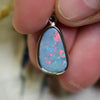 1.58 G Australian Doublet Opal With Silver Pendant: L 25.3 Mm Jewellery
