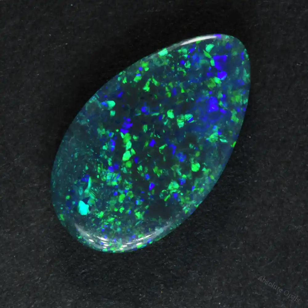 1.60 cts Black Opal Lightning Ridge Solid Stone Black Opal