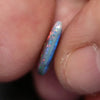 1.61 Cts Australian Solid Black Opal Lightning Ridge Semi