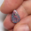 1.61 Cts Australian Solid Black Opal Lightning Ridge Semi