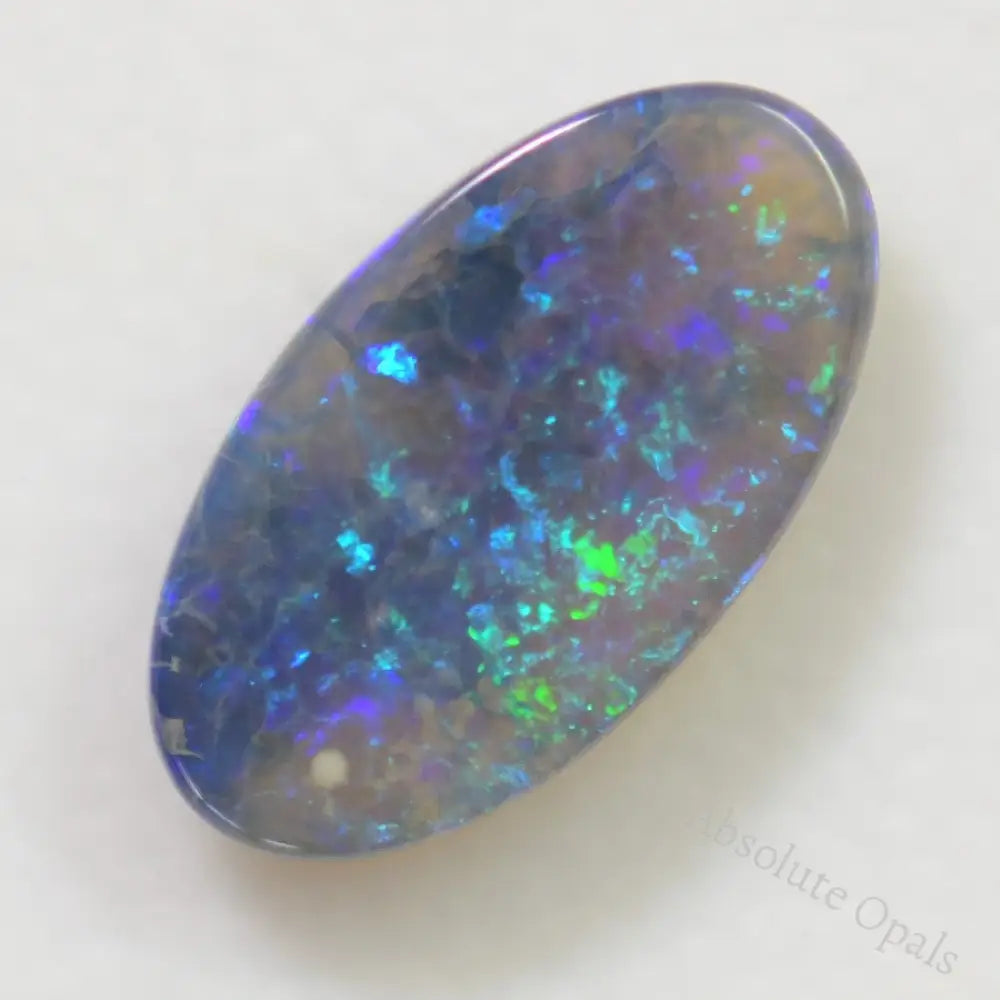 1.63 Cts Australian Black Opal Solid Lightning Ridge Crystal