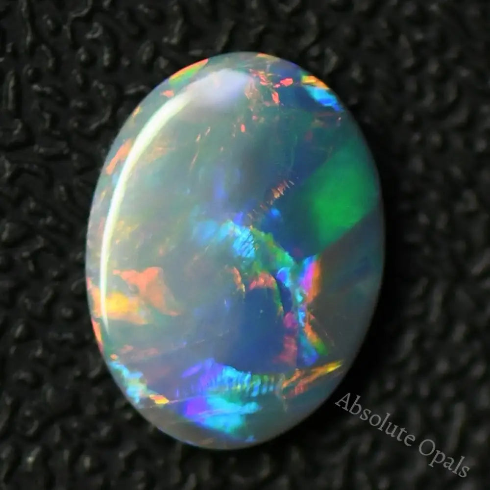 1.63 Cts Australian Lightning Ridge Semi Black Solid Opal