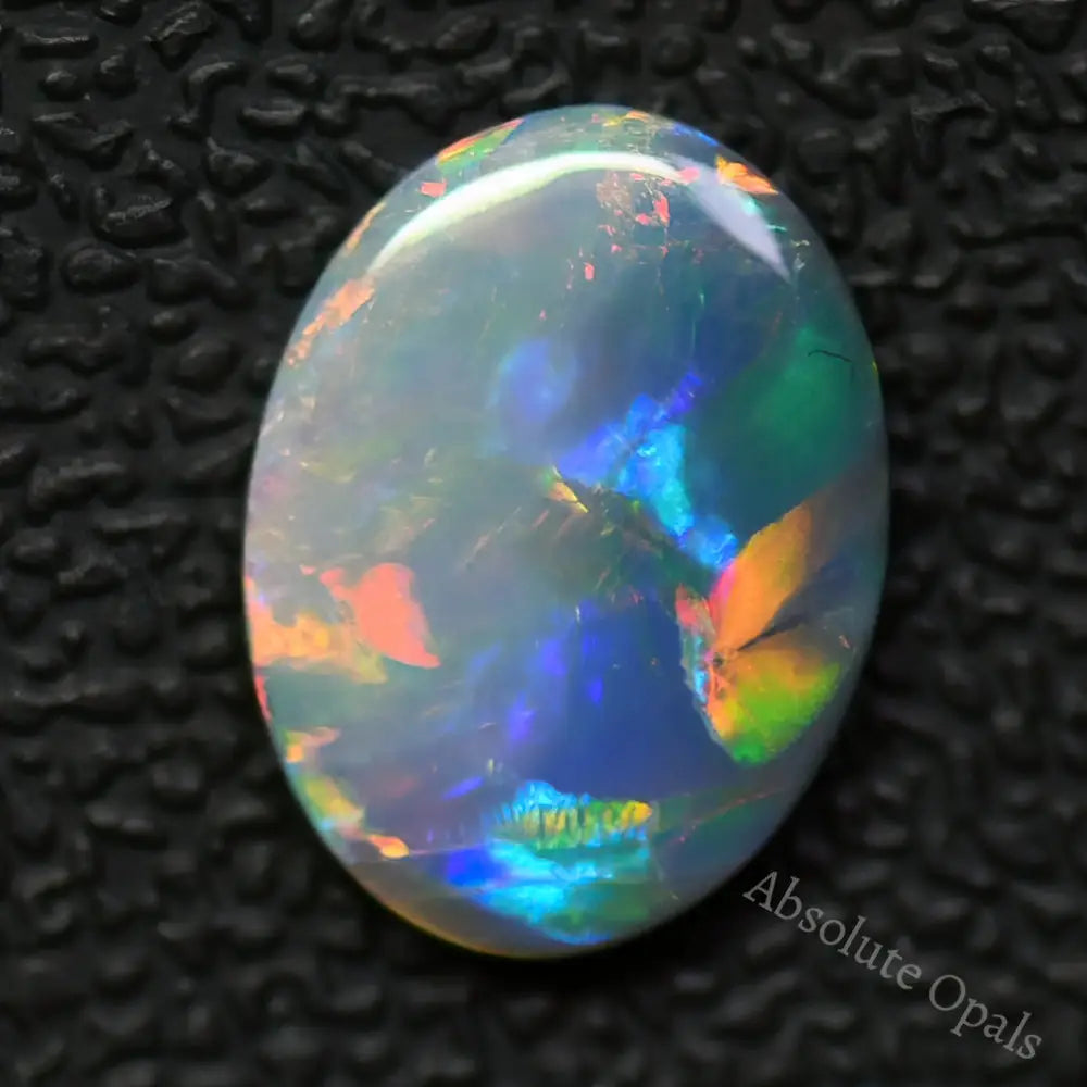 1.63 Cts Australian Lightning Ridge Semi Black Solid Opal