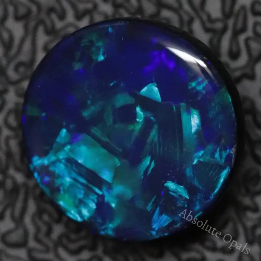 1.65 Cts Australian Opal Doublet Stone Cabochon Lightning Ridge