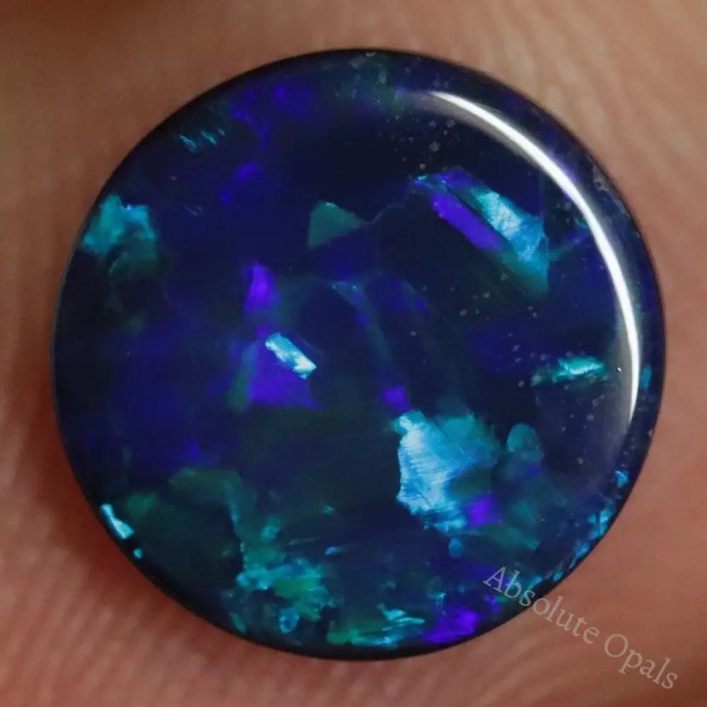 1.65 Cts Australian Opal Doublet Stone Cabochon Lightning Ridge