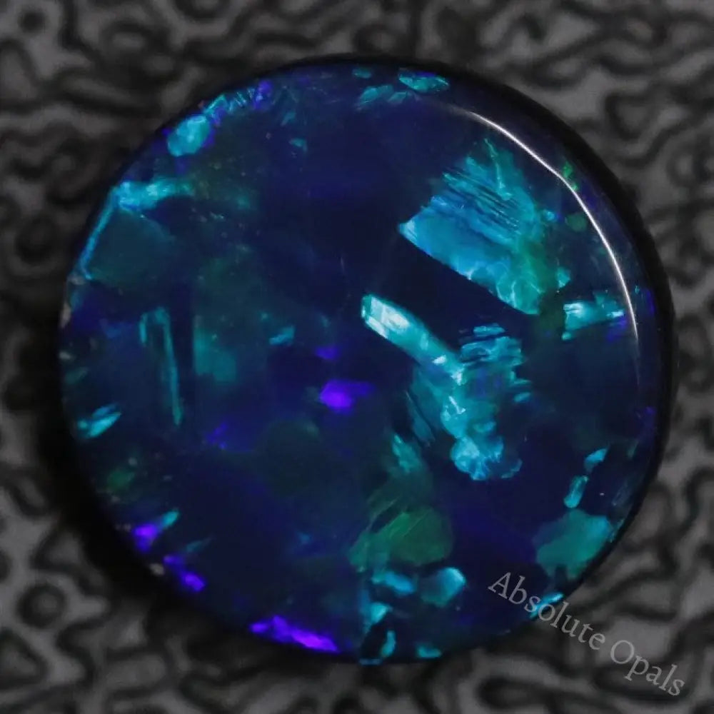 1.65 Cts Australian Opal Doublet Stone Cabochon Lightning Ridge