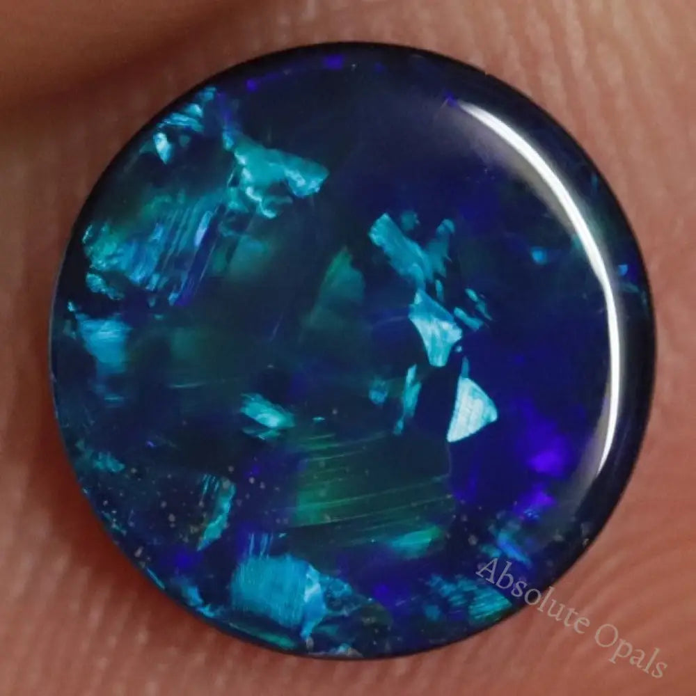 1.65 Cts Australian Opal Doublet Stone Cabochon Lightning Ridge