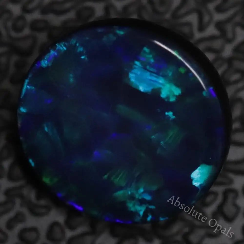 1.65 Cts Australian Opal Doublet Stone Cabochon Lightning Ridge