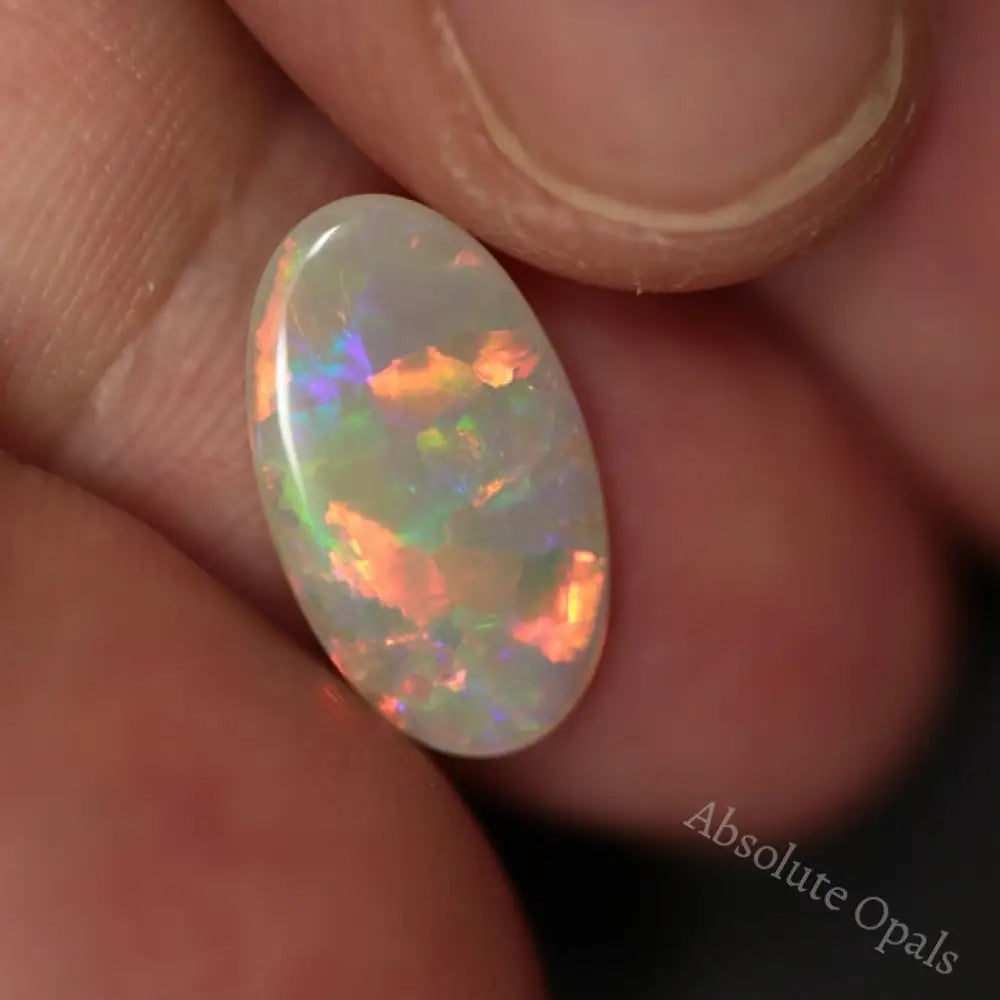 1.65 Cts Australian Solid Semi Black Opal Lightning Ridge