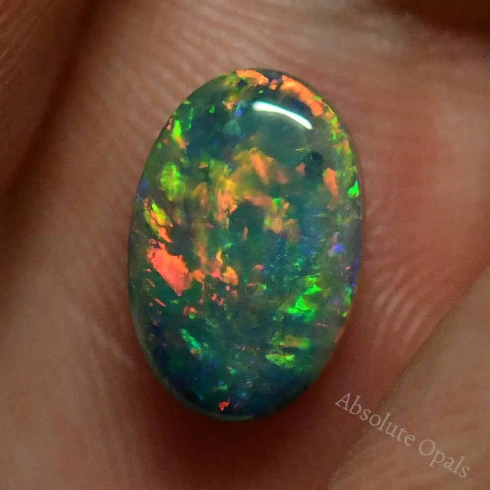 1.66 Cts Australian Black Opal Solid Lightning Ridge