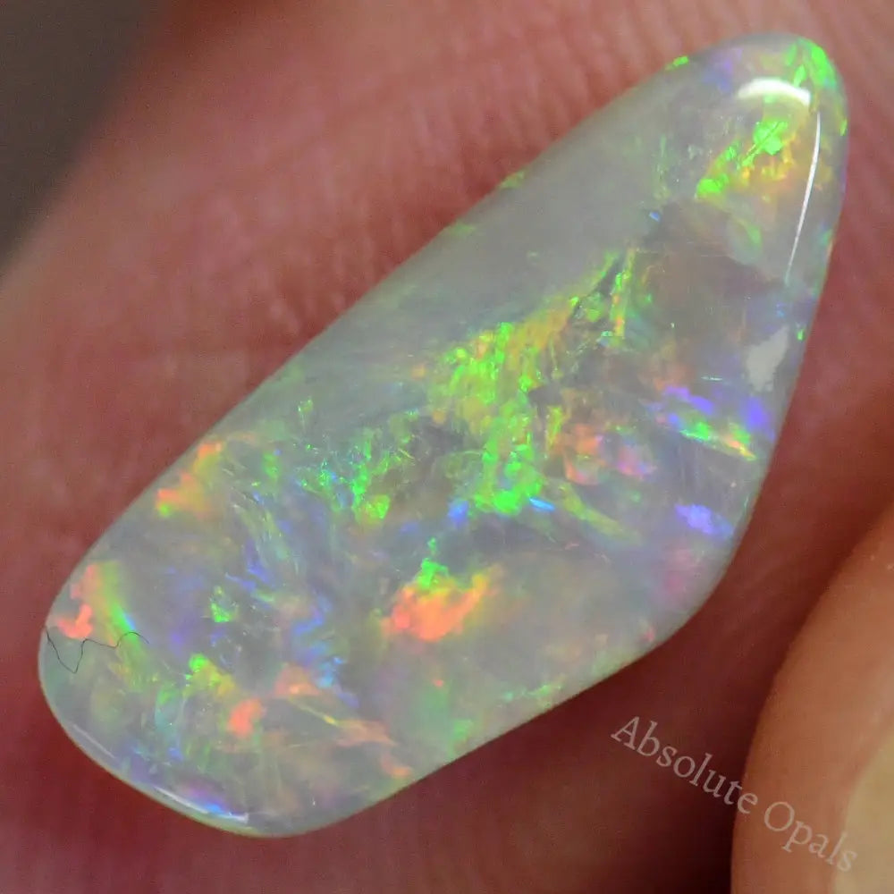 1.66 Cts Australian Solid Opal Cut Stone Lightning Ridge Light