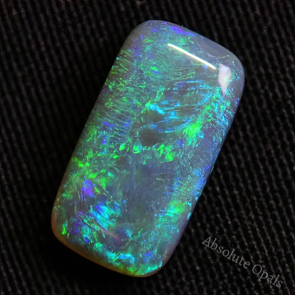 1.71 Cts Australian Semi Black Opal Solid Lightning Ridge