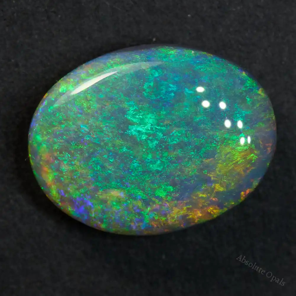 1.72 cts Dark Opal Lightning Ridge Solid Stone Semi Black Opal