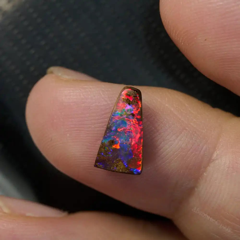 1.72 cts Red Boulder Opal Cut Stone - Absolute Opals & Gems