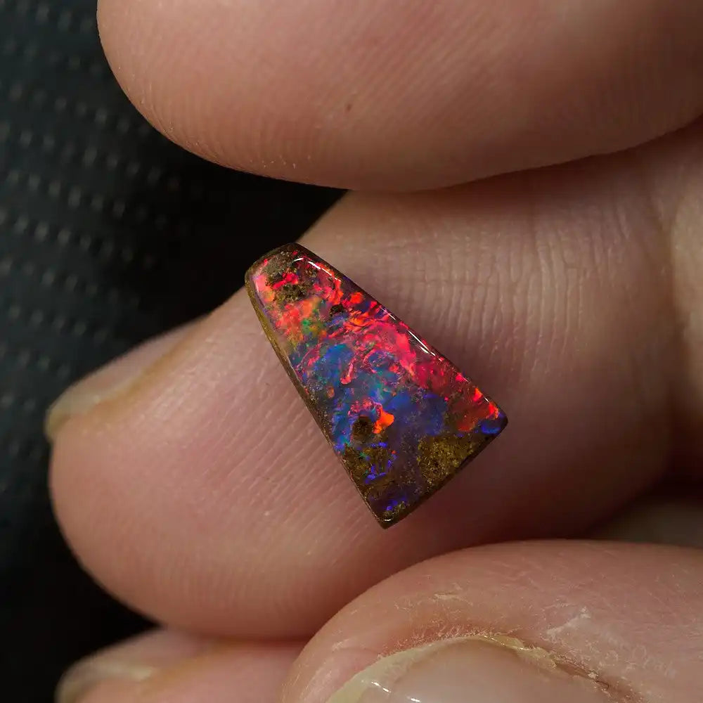 1.72 cts Red Boulder Opal Cut Stone - Absolute Opals & Gems