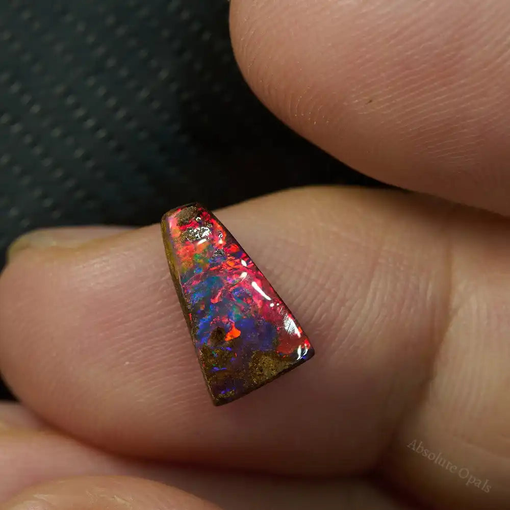 1.72 cts Red Boulder Opal Cut Stone Boulder Opal