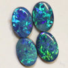 1.85 Cts Australian Opal Doublet Stone Cabochon 4Pcs 6X4