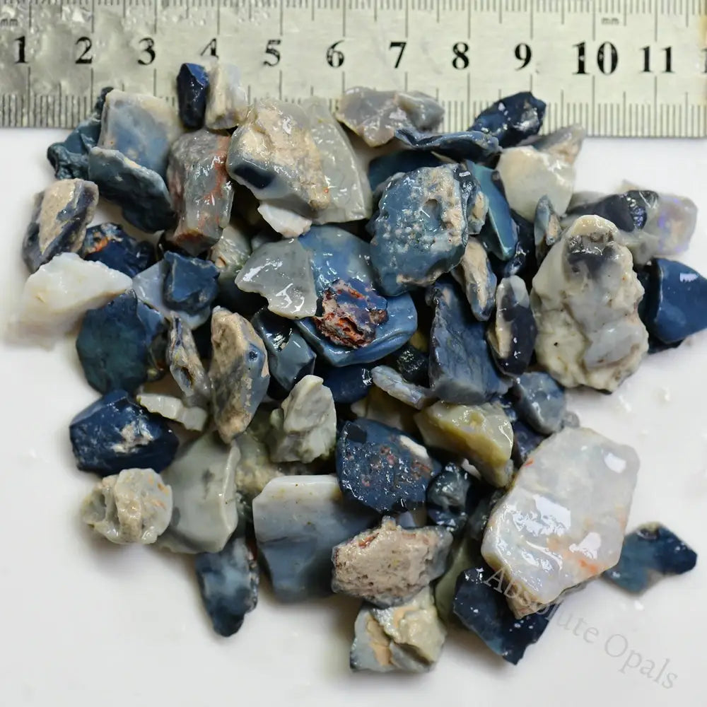 104G Australian Rough Opal Parcel Lightning Ridge - Potch Cmr