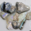 105.55 Cts Australian Solid Semi Black Opal Rough Lightning Ridge Parcel