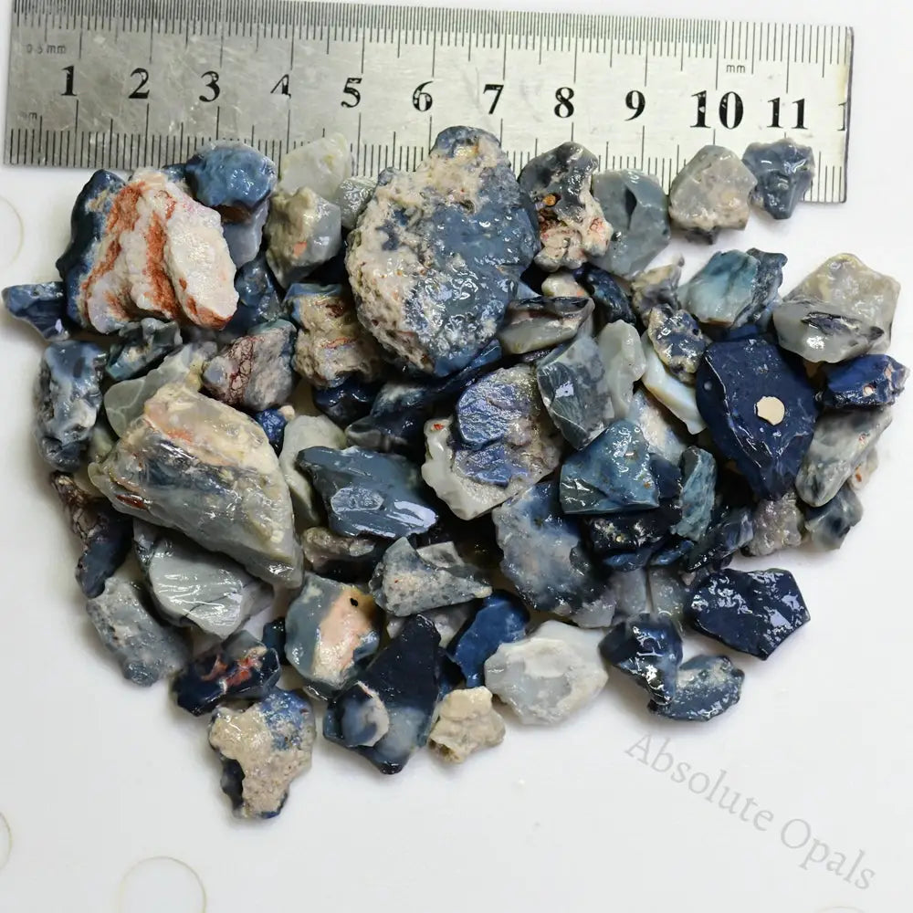 107G Australian Rough Opal Parcel Lightning Ridge - Potch Cmr