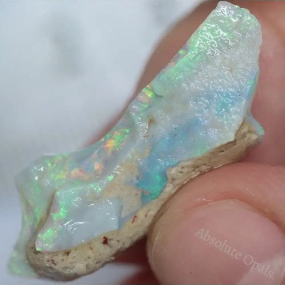 11.25 Cts Single Opal Rough For Carving 31.4X12.0X8.0Mm