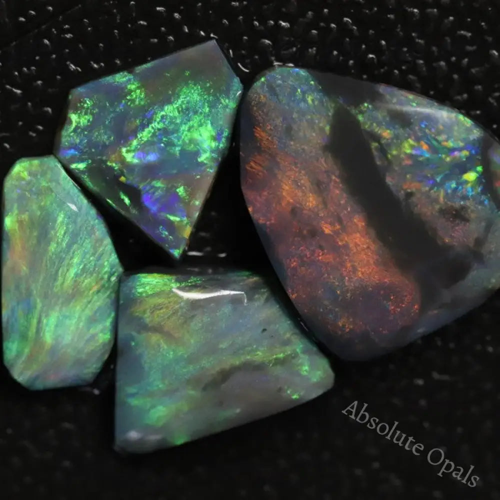 11.9 Cts Black Opal Rough Parcel Rubs 11.3-15.6X6.2-13.5X2.6-6.4Mm