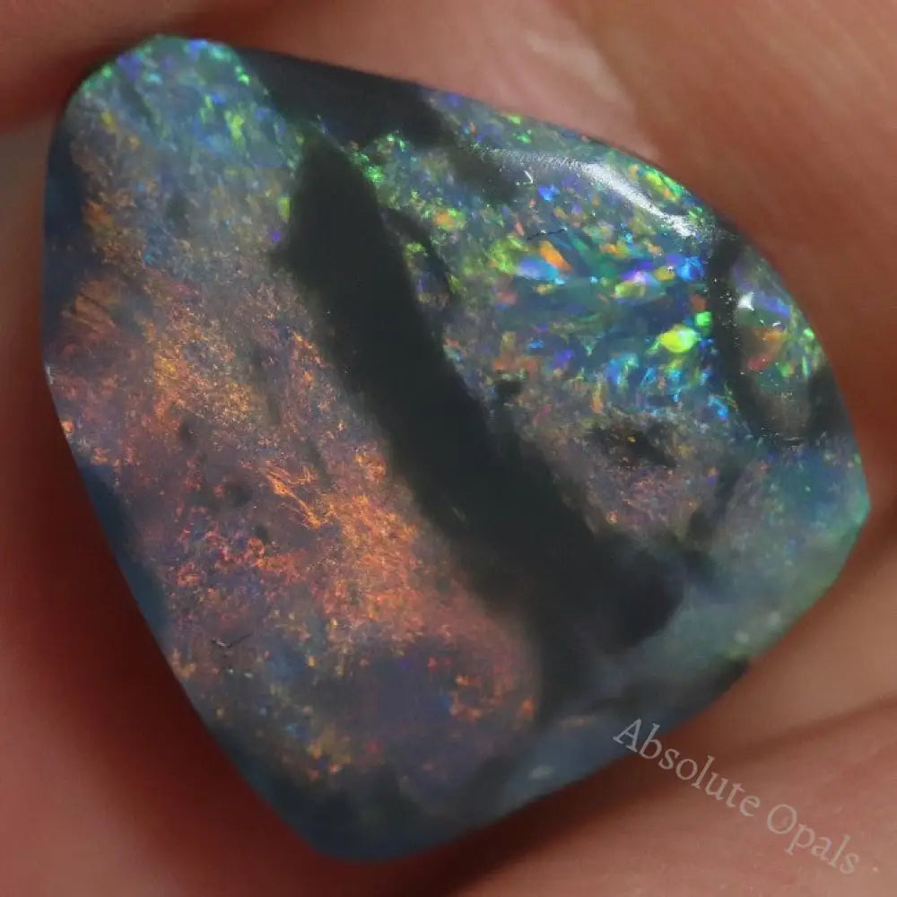 11.9 Cts Black Opal Rough Parcel Rubs 11.3-15.6X6.2-13.5X2.6-6.4Mm