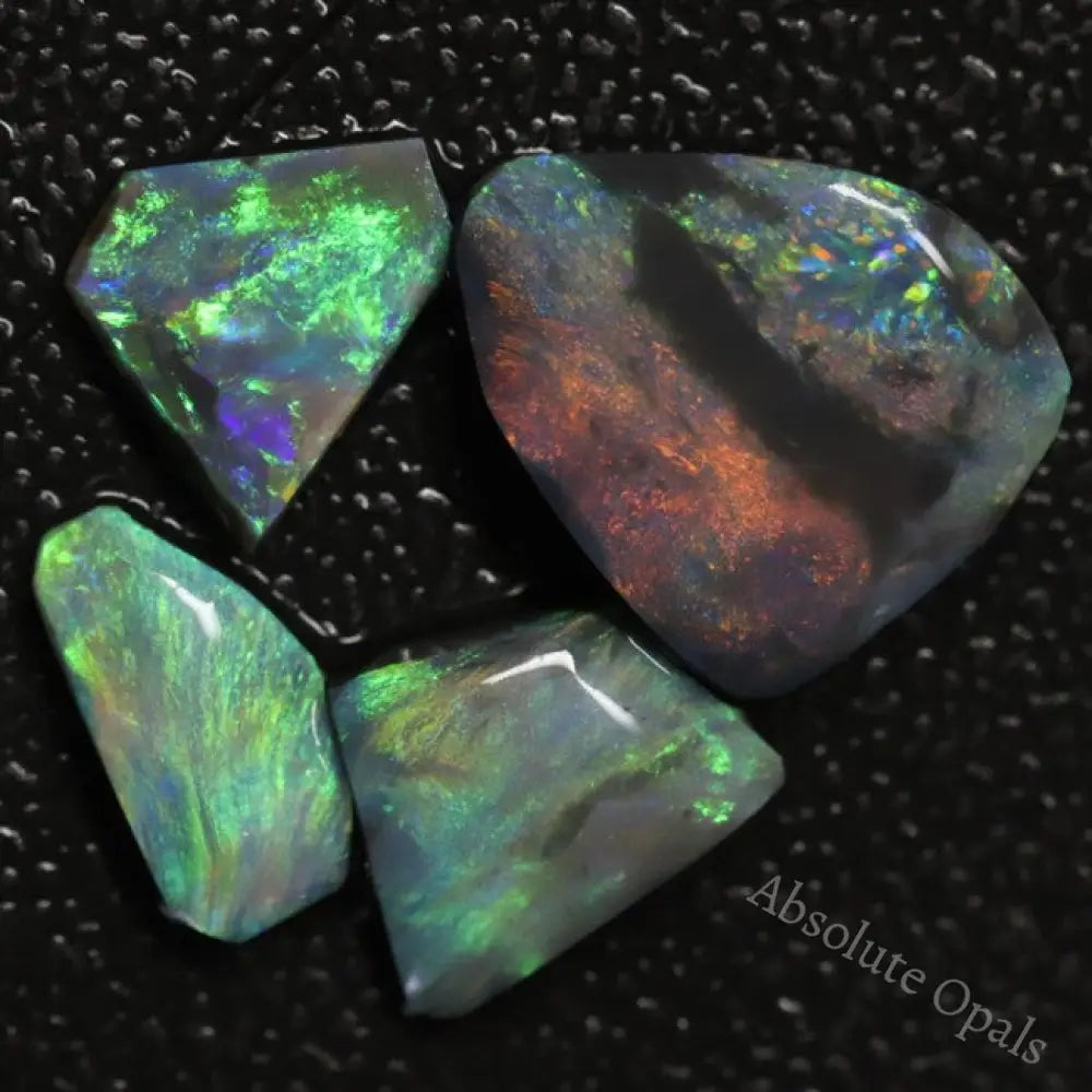 11.9 Cts Black Opal Rough Parcel Rubs 11.3-15.6X6.2-13.5X2.6-6.4Mm