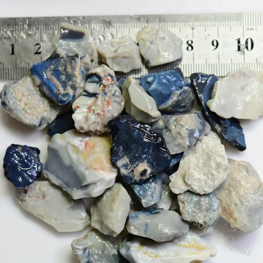 111G 555Cts Australian Rough Opal Parcel Lightning Ridge - Potch Cmr