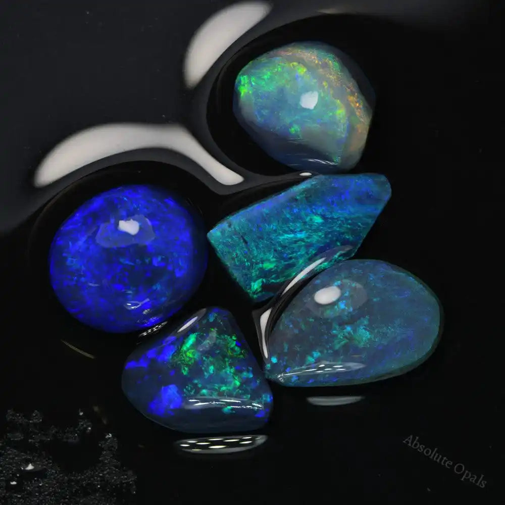 12.3 cts Rough Black Opal Rubs Parcel Lightning Ridge Rough Opal