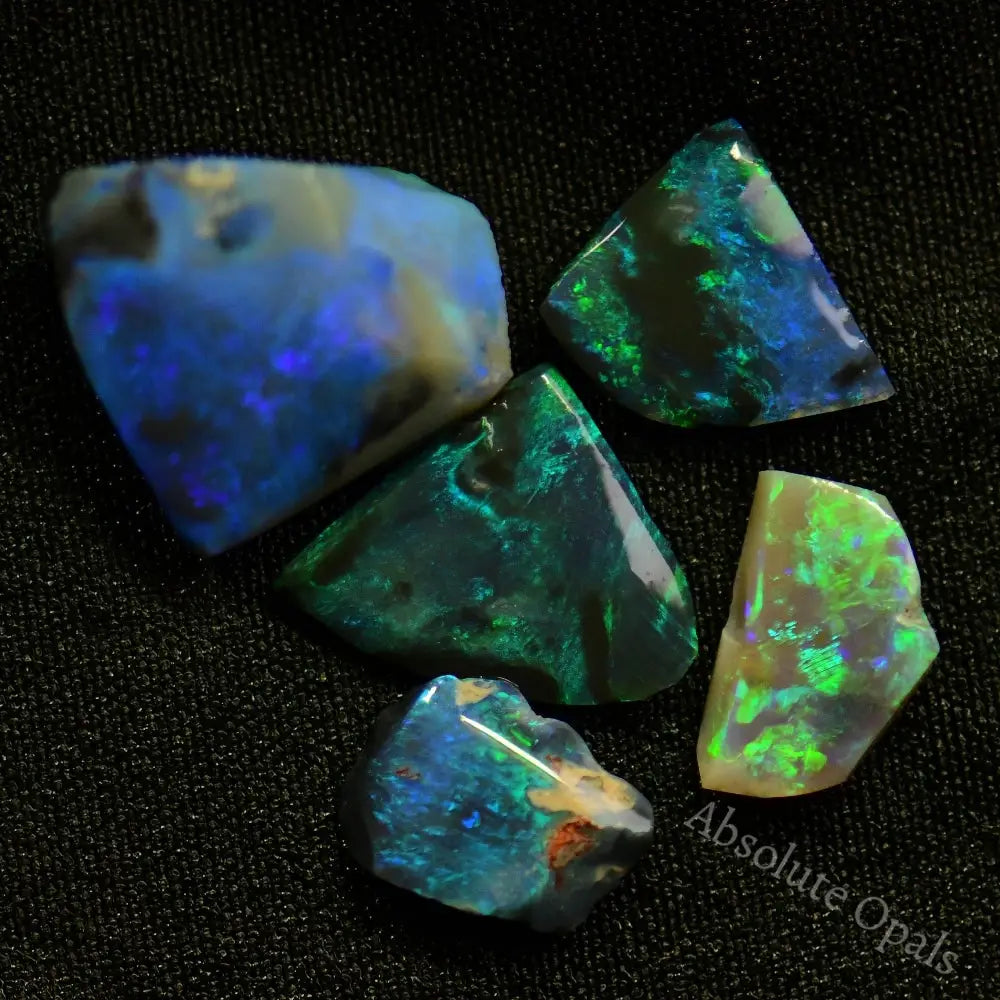 12.6 Cts Australian Black Rough Opal Parcel Lightning Ridge Cmr