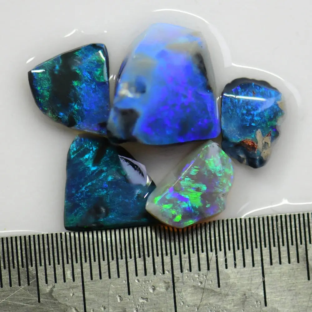 12.6 Cts Australian Black Rough Opal Parcel Lightning Ridge Cmr