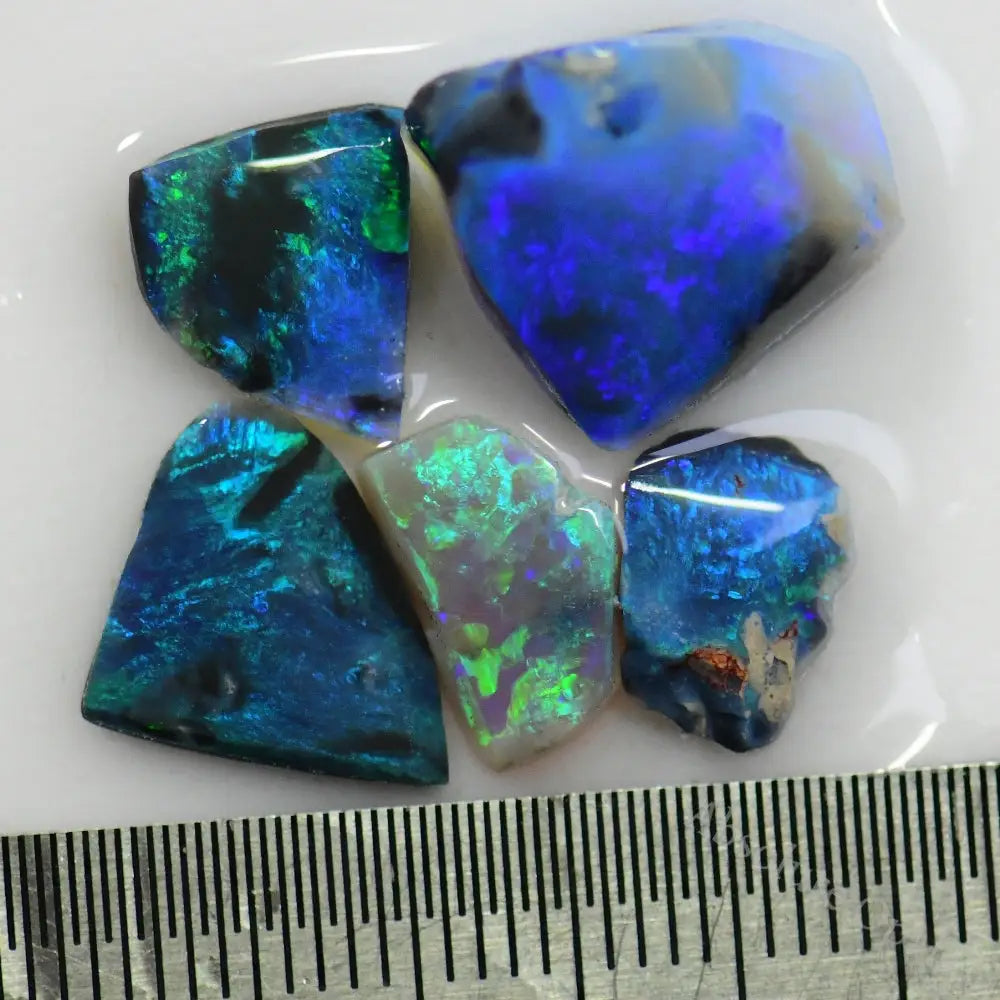 12.6 Cts Australian Black Rough Opal Parcel Lightning Ridge Cmr